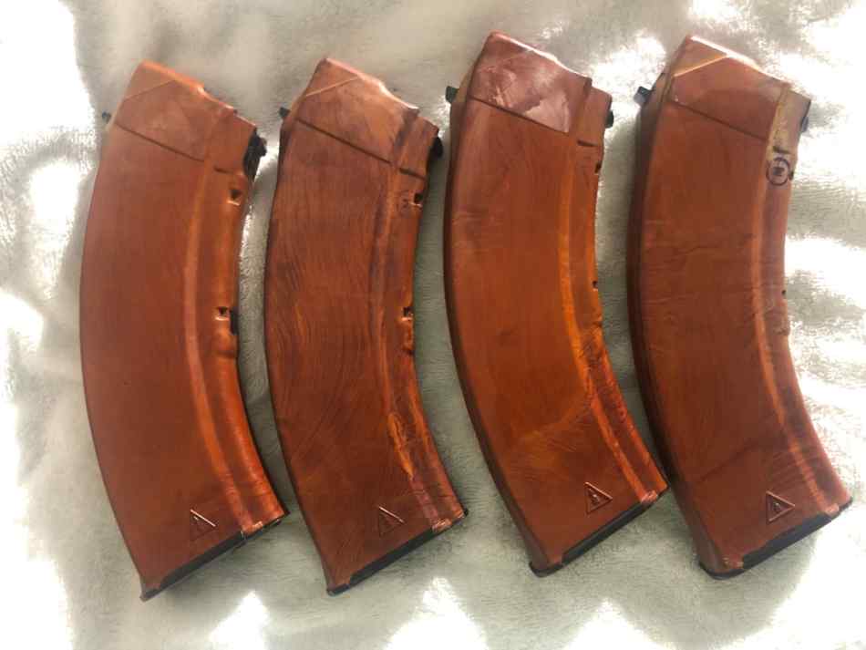  4 Russian IZZY BAKELITE 7.62x39 AK 47 Magazines 