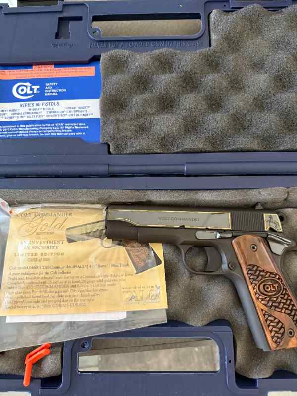 Colt Commander Engraved Gold Talo Edition 1 of 300